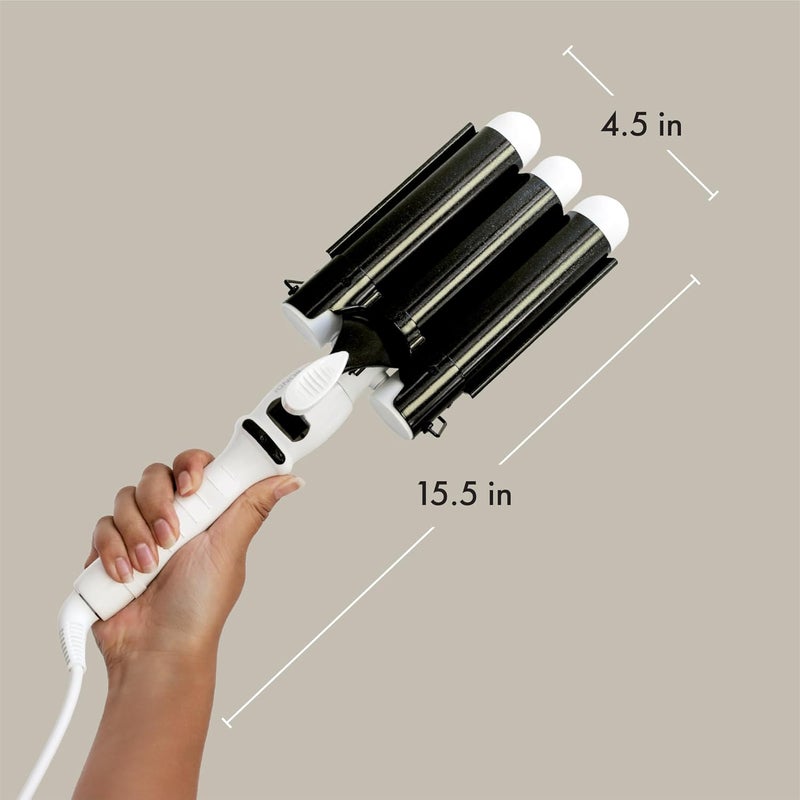 BONDIBOOST Wave Wand Hair Curling Iron Wand [32 mm], 1.25 Inch Ceramic Tourmaline Triple Extra Large Barrels + Long Lasting, Natural Looking Waves + Instant Heat Up for Fast Styling - Image 4